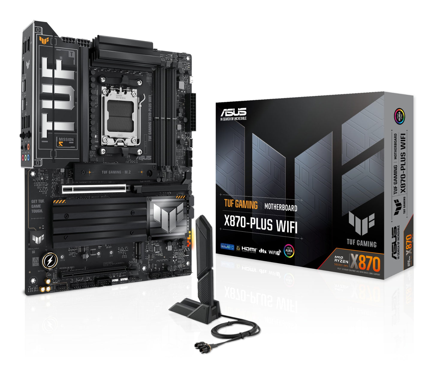 ASUS TUF GAMING X870-PLUS WIFI AMD X870 Socket AM5 ATX Motherboard