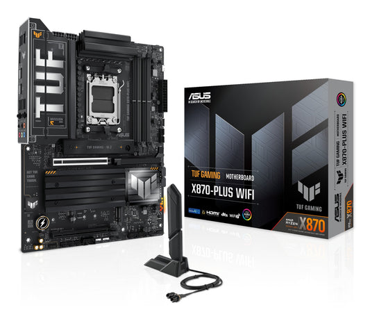 ASUS TUF GAMING X870-PLUS WIFI AMD X870 Socket AM5 ATX Motherboard