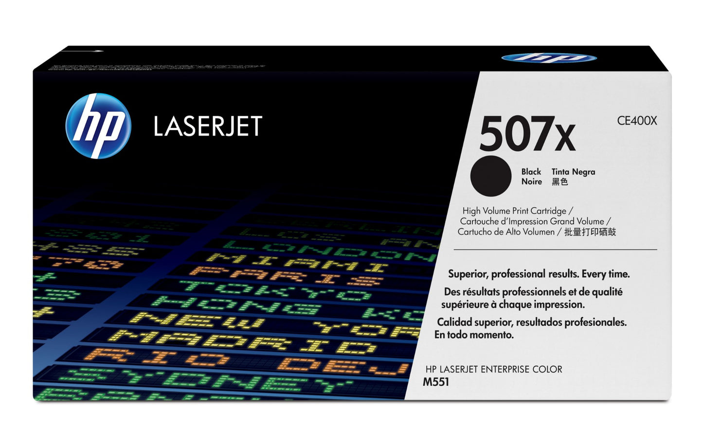 HP CE400X/507X Black Toner Cartridge (11K pages, HP LaserJet EP 500)