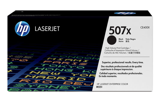 HP CE400X/507X Black Toner Cartridge (11K pages, HP LaserJet EP 500)