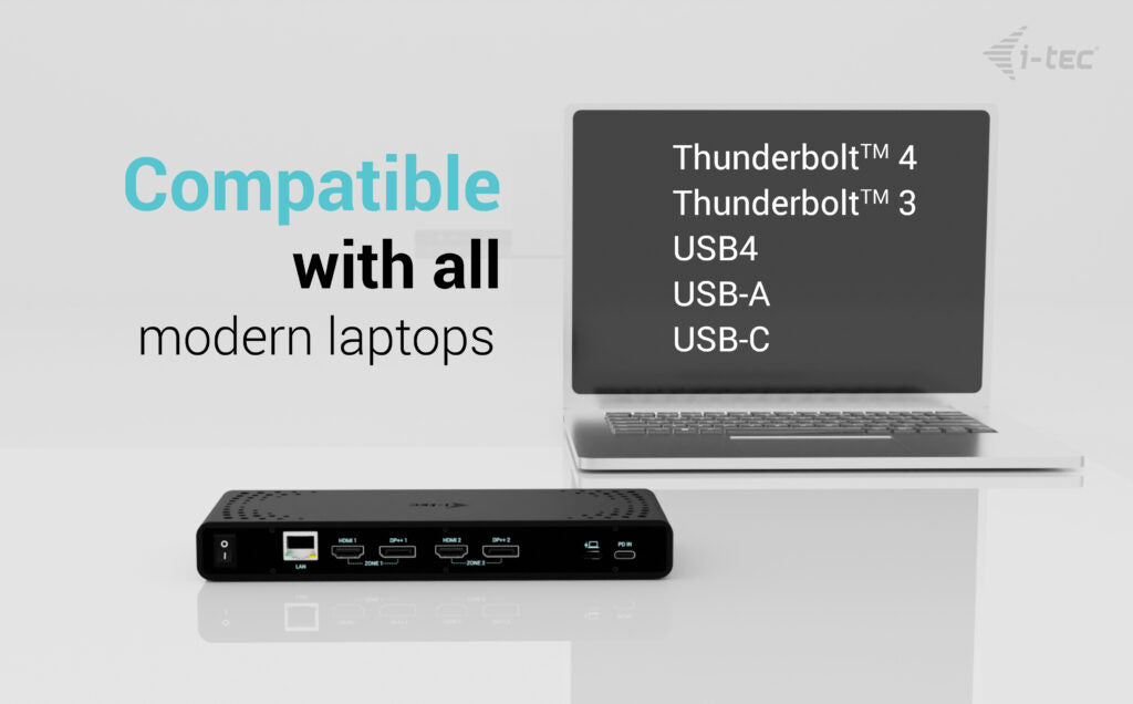 i-tec Universal Display + USB-C Docking Station 85W
