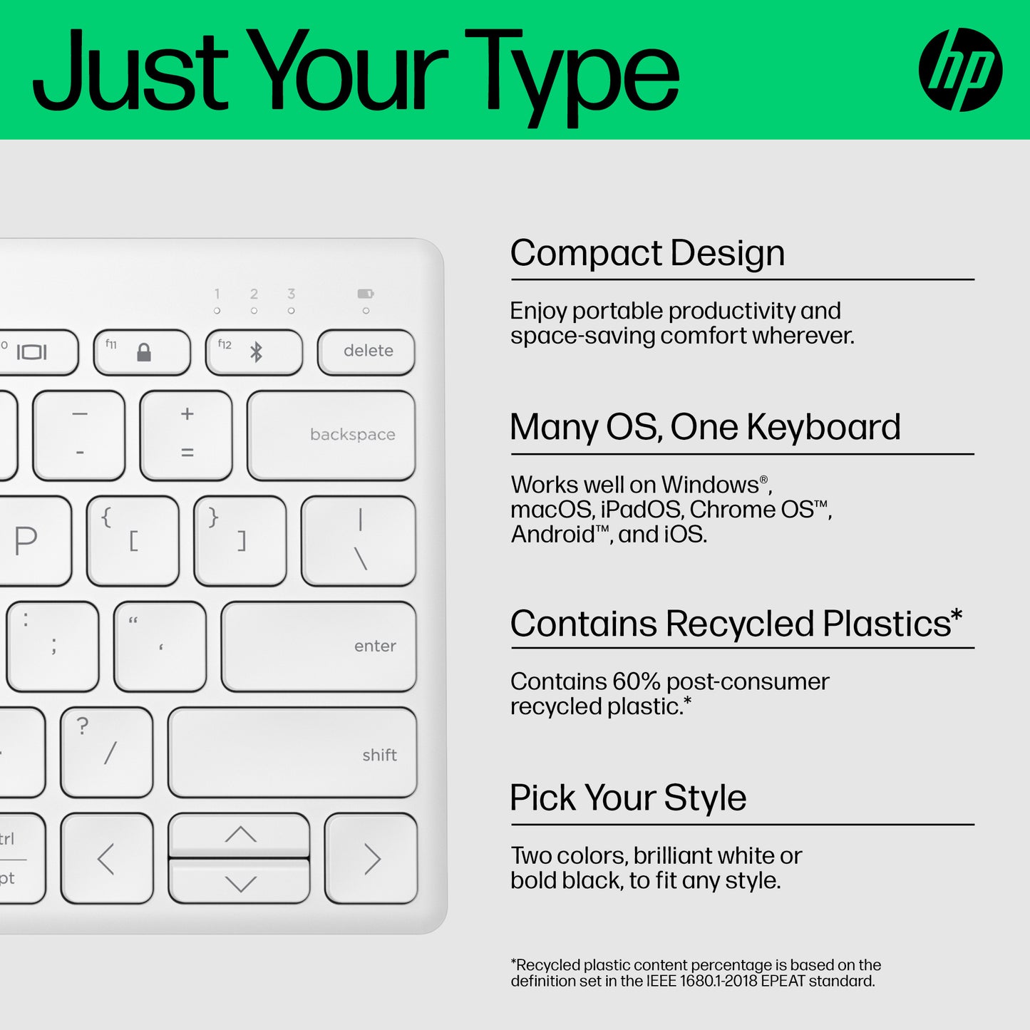 HP 350 Multi-Device Wireless Keyboard
