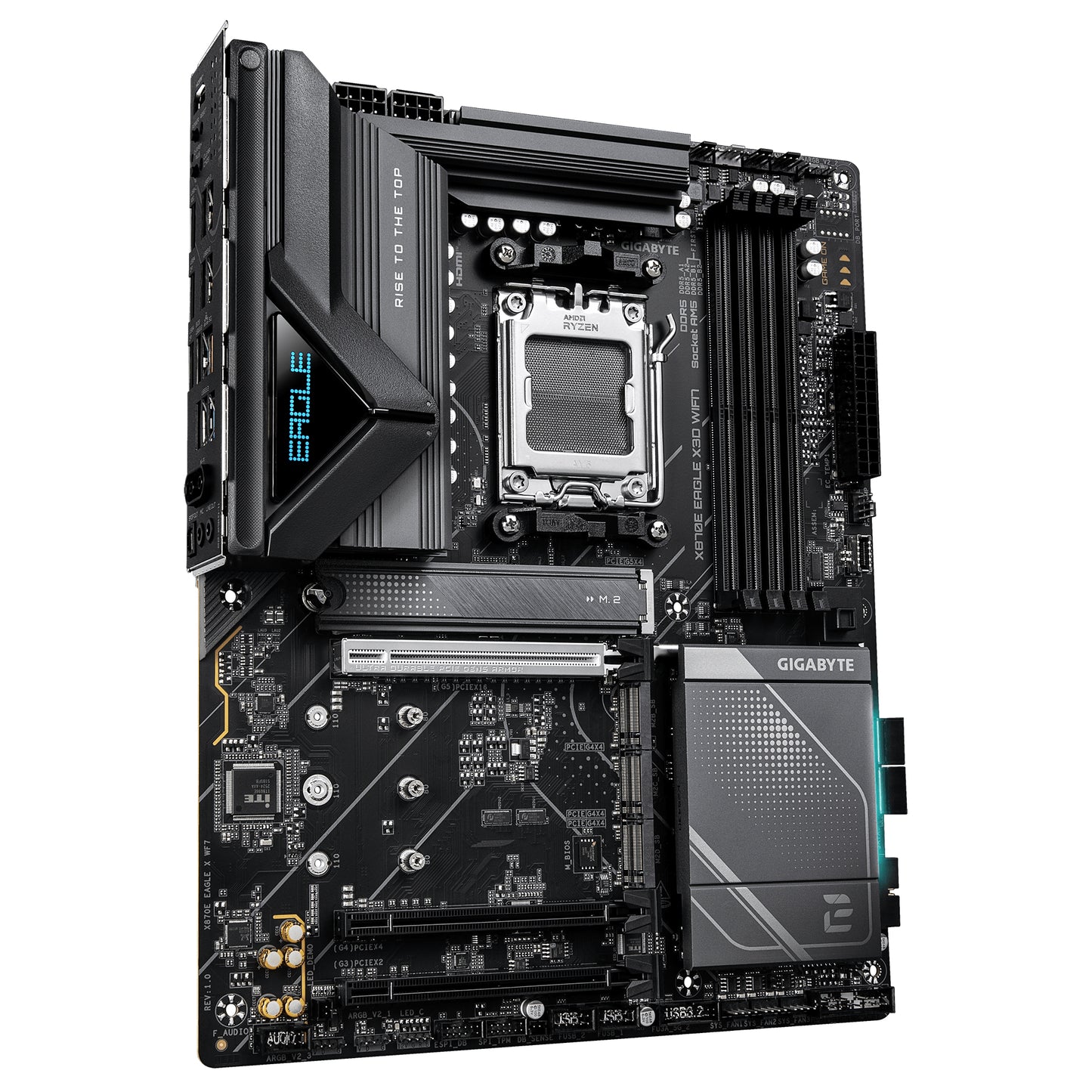 Gigabyte X870E EAGLE X3D WIFI7 Motherboard - Supports AMD Ryzen 9000 CPUs, 14+2+2