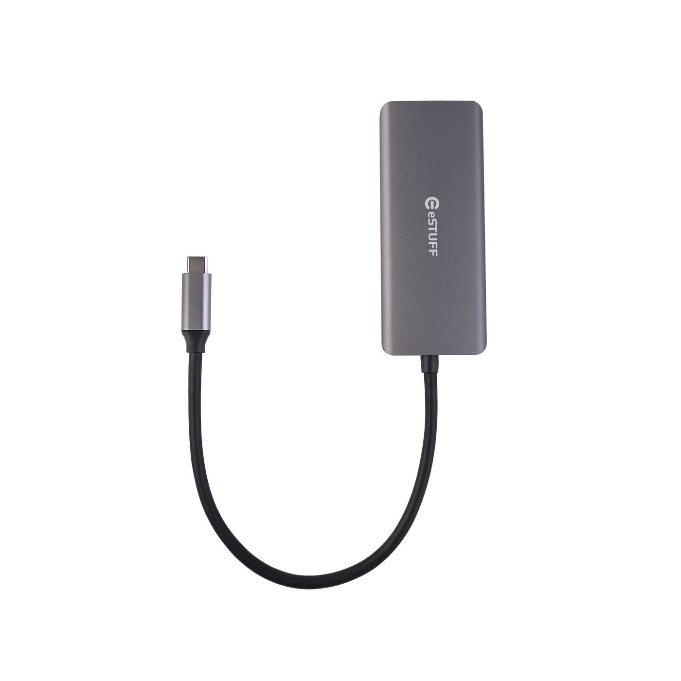 eSTUFF ES623007 interface hub USB 3.2 Gen 1 (3.1 Gen 1) Type-C 5000 Mbit/s Aluminium