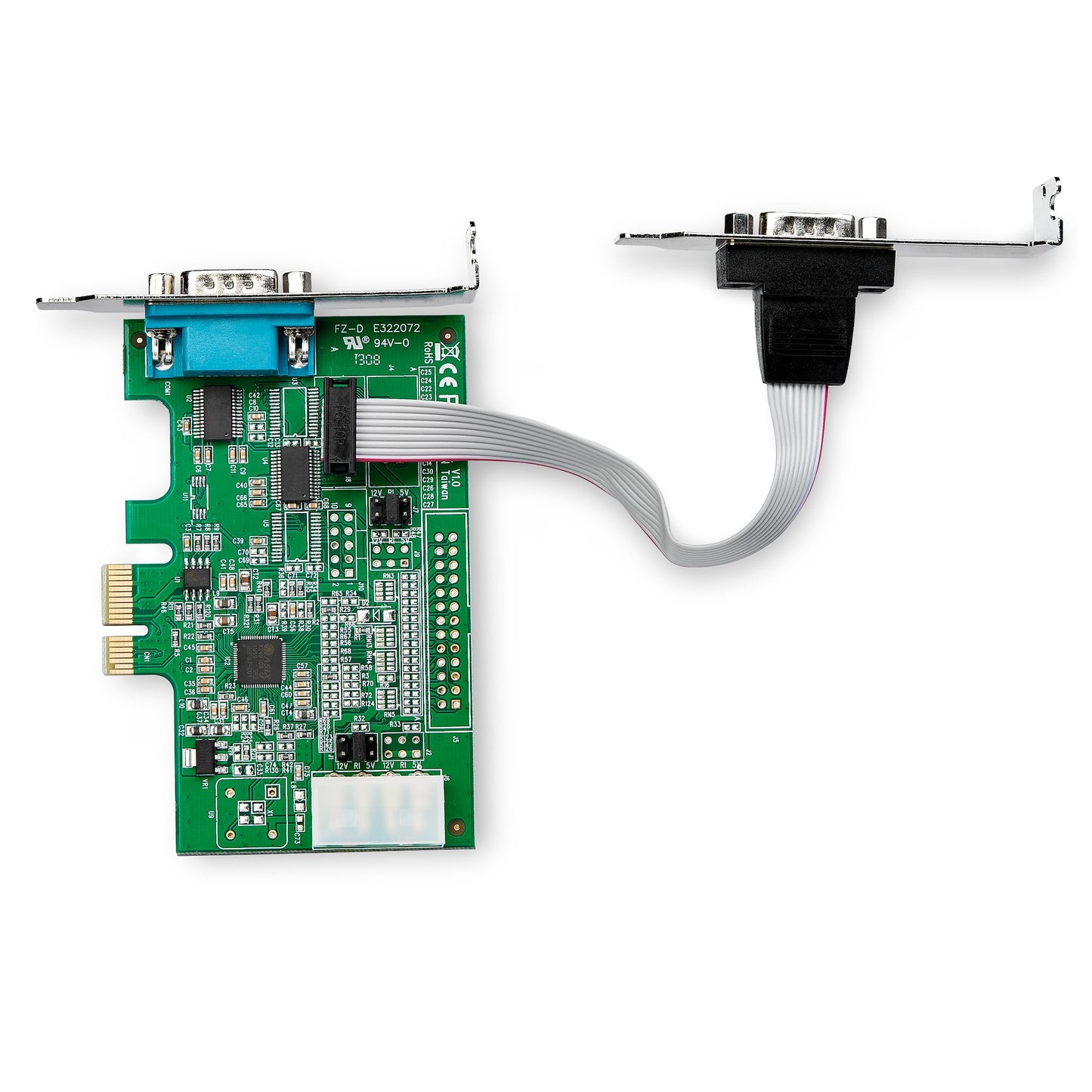 StarTech.com 2-port PCI Express RS232 Serial Adapter Card - PCIe RS232 Serial Host Hub (2S953LP)