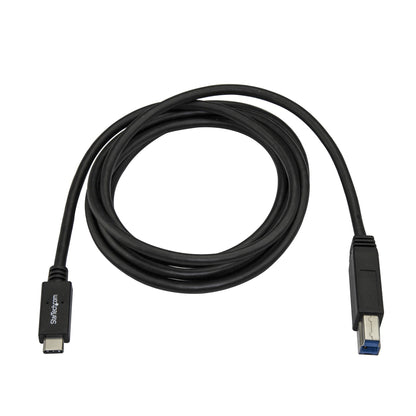 StarTech.com 6.6ft (2m) USB-B to USB-C Cable, USB 5Gbps, Data Cord, USB 3.0, USB-C