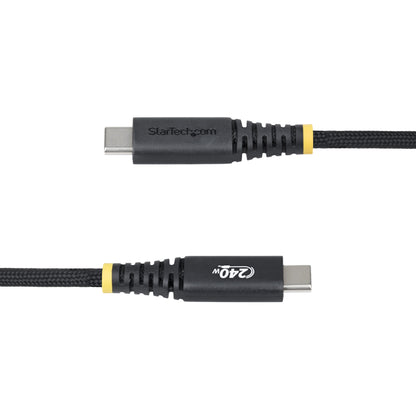 StarTech.com 6ft (2m) USB-C Charging Cable, Durable and Ultra-Flexible, 240W (5A) PD