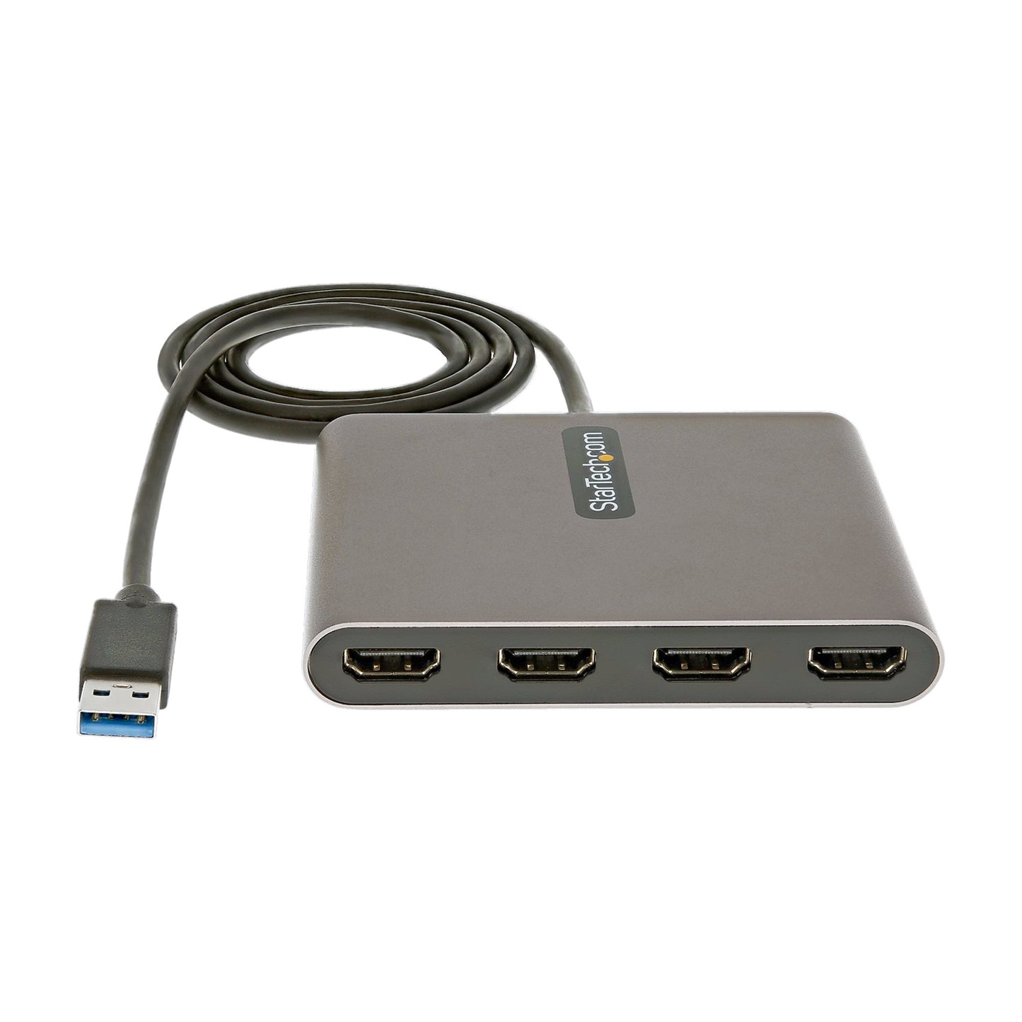 StarTech.com USB 3.0 to Quad HDMI Adapter, USB to 4x HDMI Monitor Converter for Hub