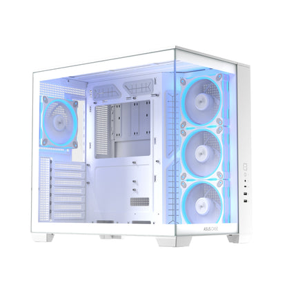 ASUS A32 Plus TG ARGB White Midi Tower PC Case