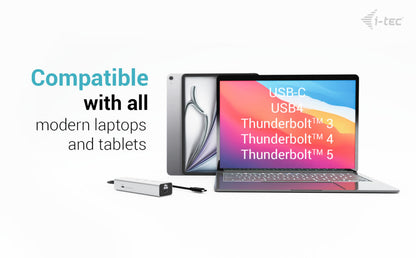 i-tec Metal USB-C Charging HUB 5port with USB-C video 8K + Power Delivery 85W