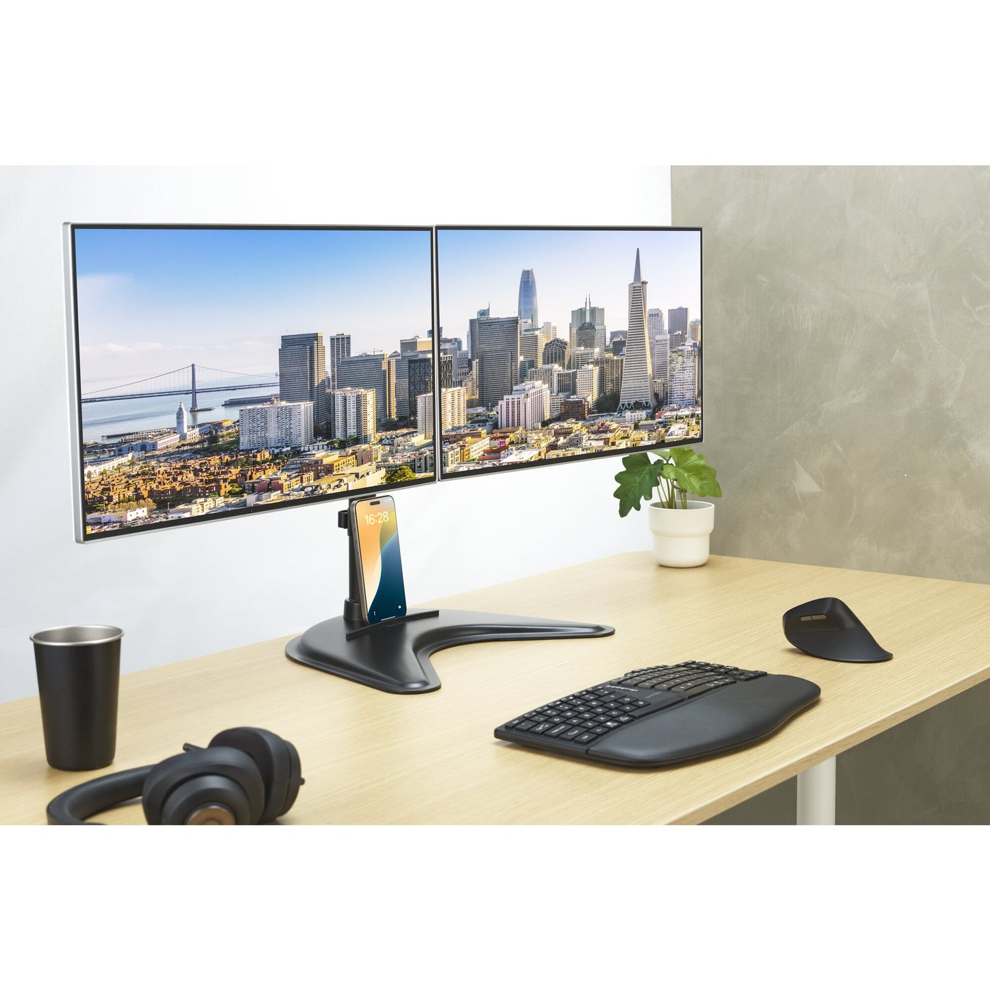 Kensington SmartFit Ergo Freestanding Dual Monitor Stand Mount