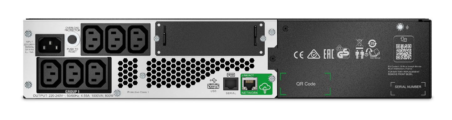 APC Smart-UPS 1000VA Line-Interactive Rackmount UPS (SMTL1000RMI2UC)