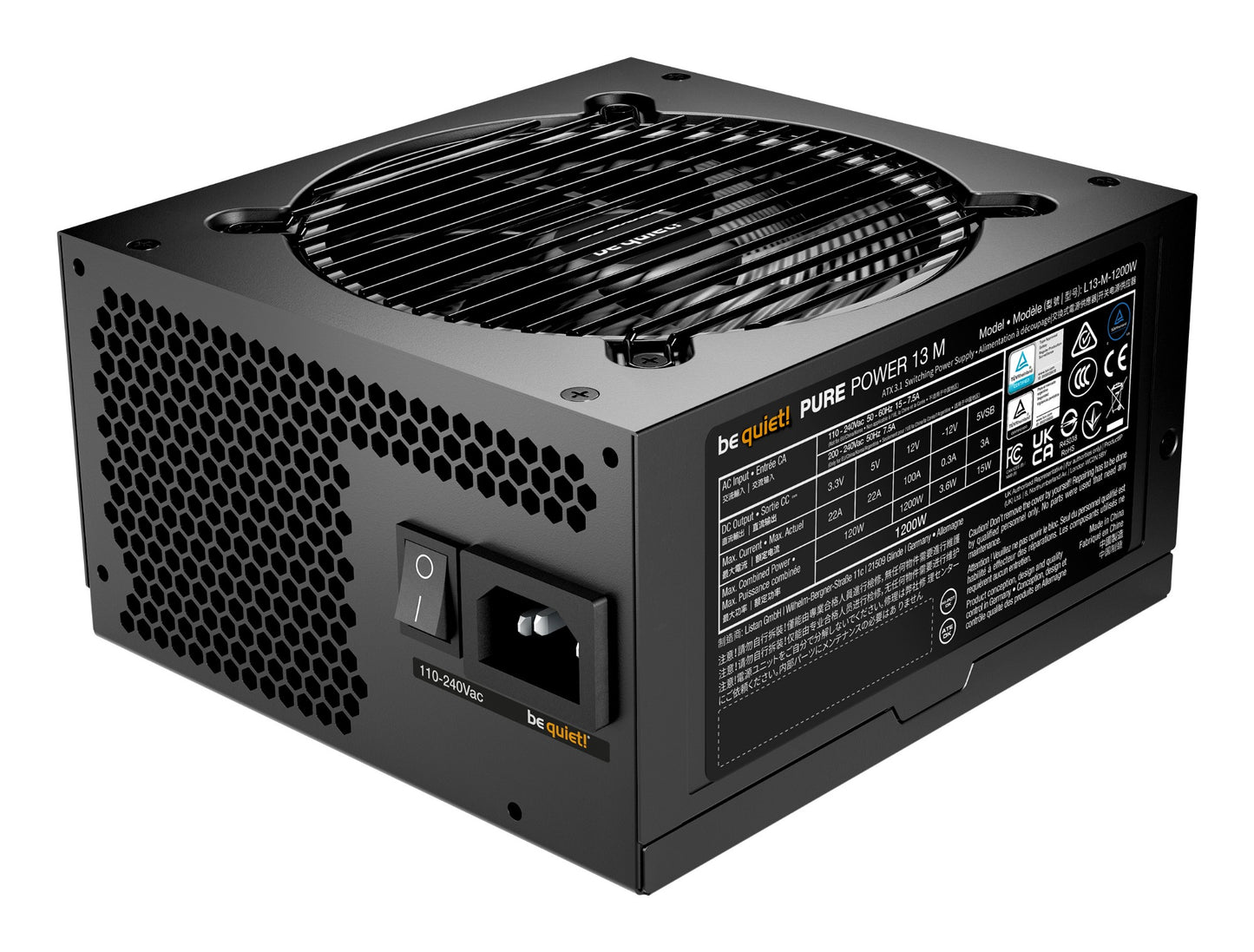 be quiet! Pure Power 13 M | 1200W power supply unit 20+4 pin ATX ATX Black