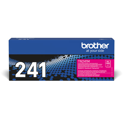 Brother TN-241M Magenta Toner Cartridge (1.4K pages, Brother HL-3140)