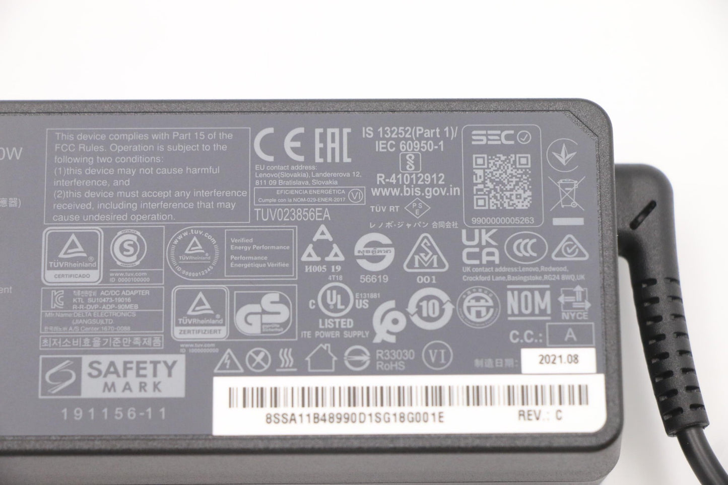 Lenovo 5A10V03251 power adapter/inverter Indoor 90 W Black Charger