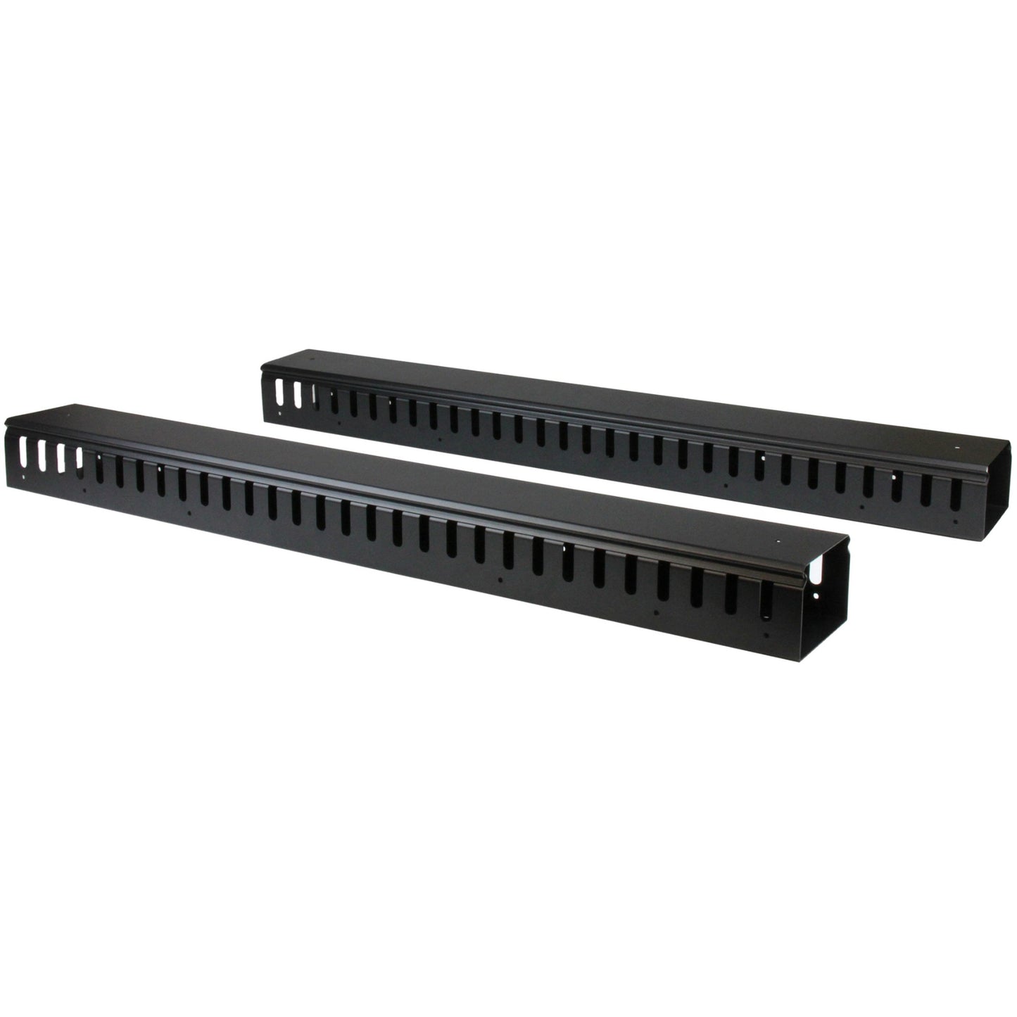 StarTech.com 2-Pack 20U Vertical Cable Organizer with Finger Ducts, Vertical Cable Rack