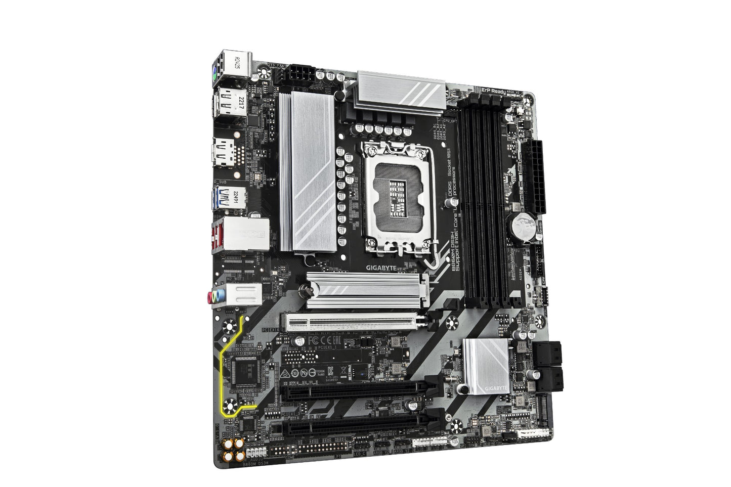 Gigabyte B860M DS3H Motherboard - Intel Core Ultra Series CPUs, 5+1+2+1 Phases VRM