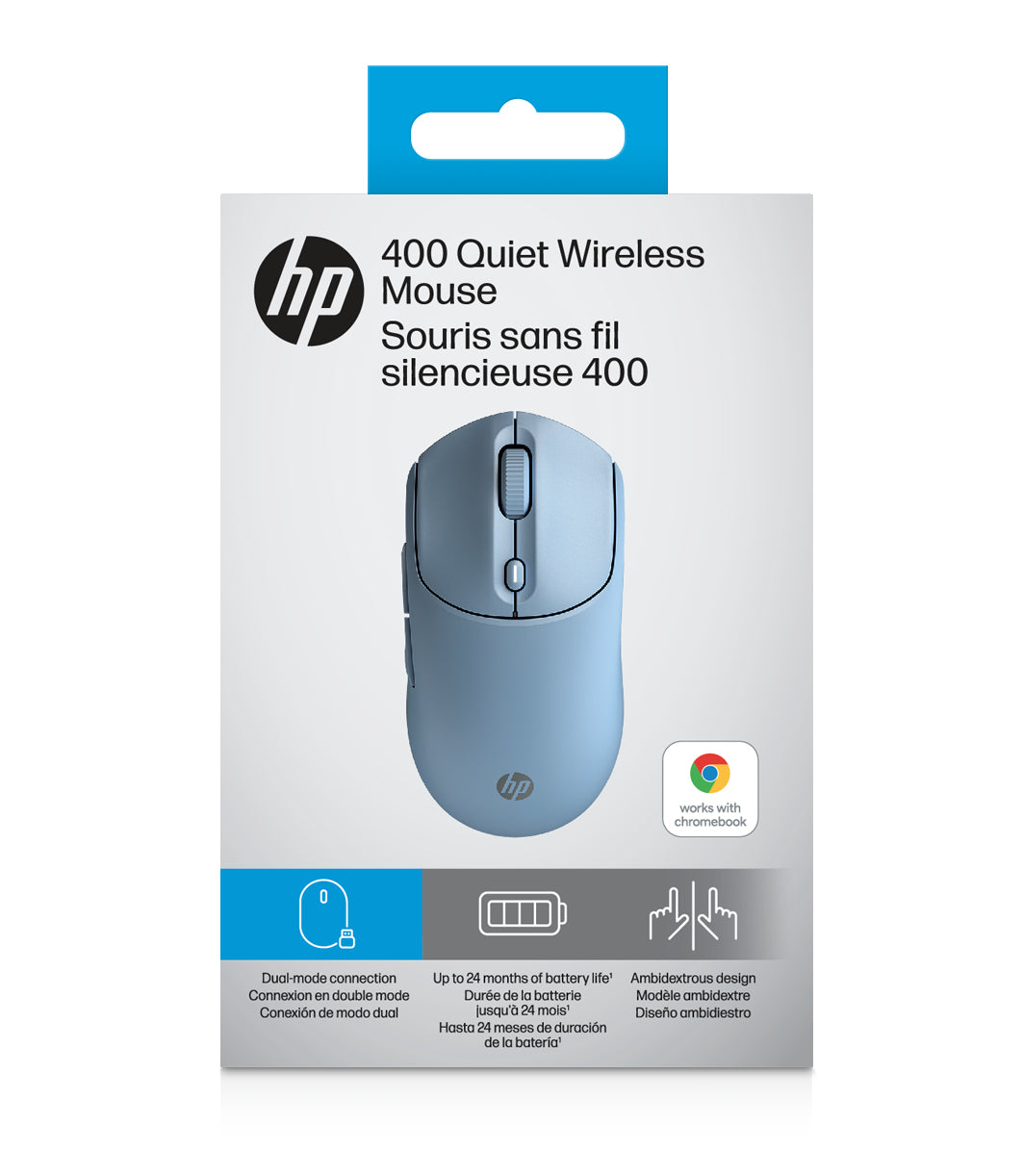 HP 400 Quiet Wireless Mouse (Blue)
