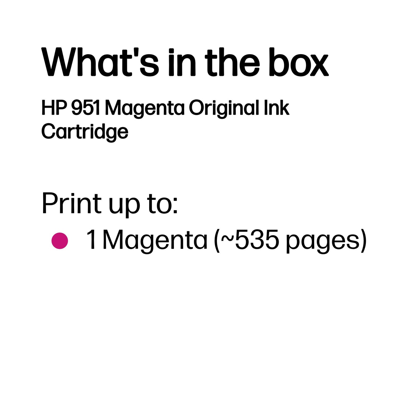 HP CN051AE/951 Magenta Ink Cartridge (700 pages)
