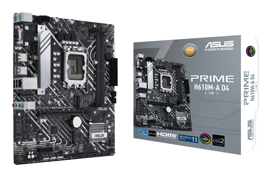 ASUS PRIME H610M-A D4-CSM Intel H610 LGA 1700 micro ATX Motherboard