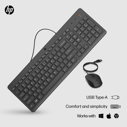 HP 150 Wired Keyboard & Mouse Combo