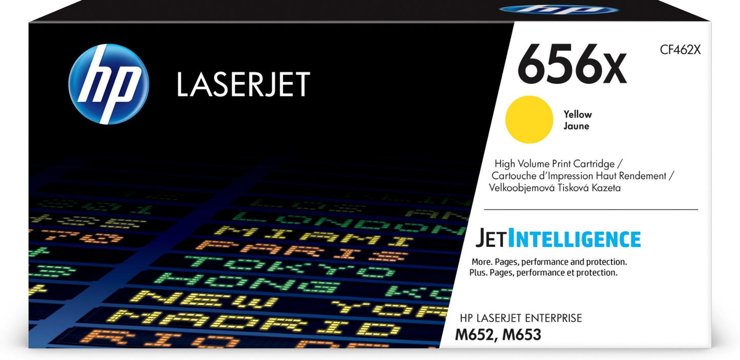 HP CF462X/656X Yellow Toner Cartridge (22K pages, HP LaserJet M 652)