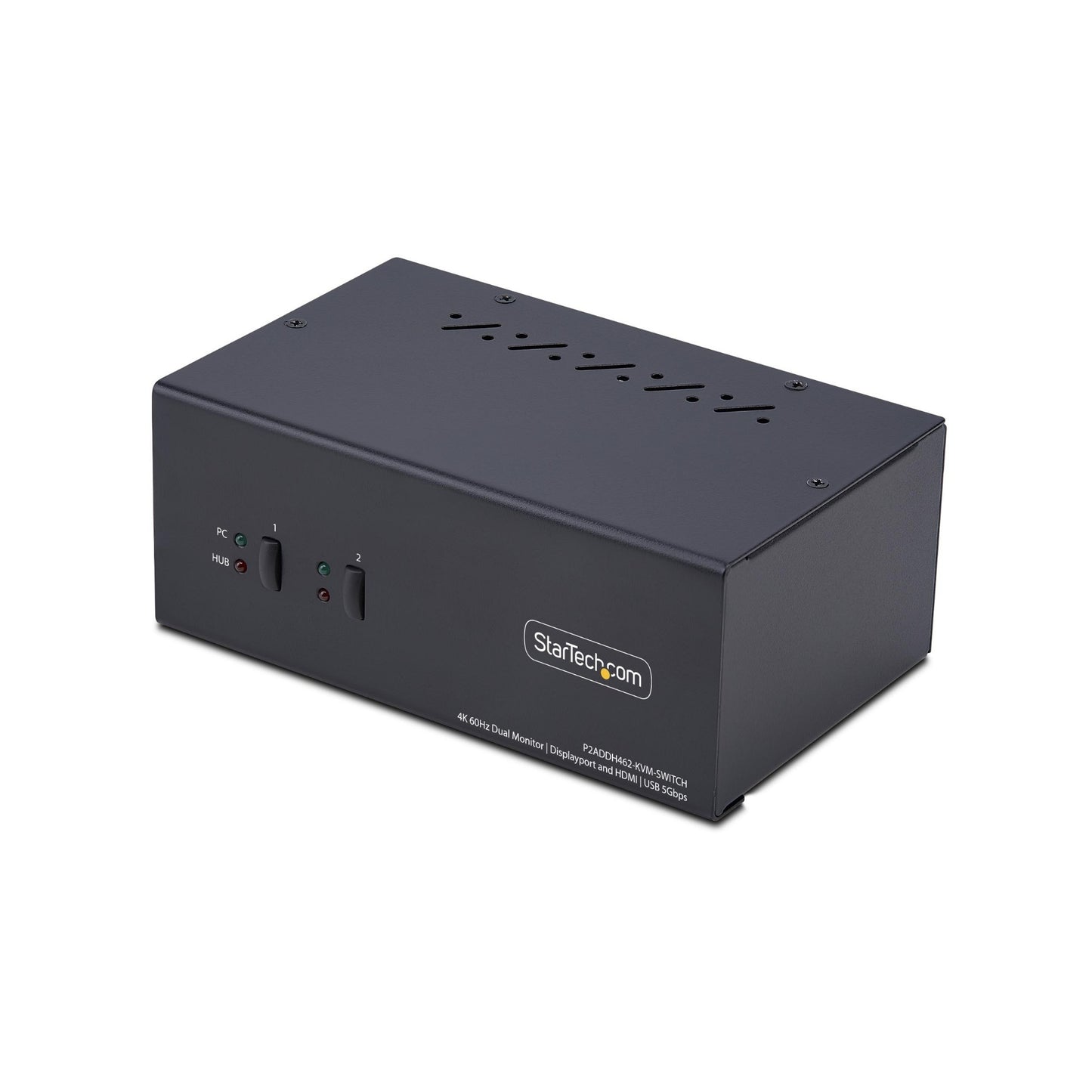 StarTech.com 2-Port Dual-Monitor DisplayPort and HDMI KVM Switch, 4K 60Hz, 1x HDMI &