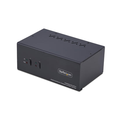 StarTech.com 2-Port Dual-Monitor DisplayPort and HDMI KVM Switch, 4K 60Hz, 1x HDMI &