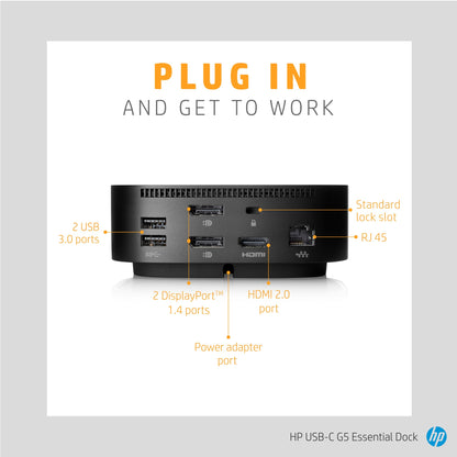 HP G5 Essential USB-C Docking Station