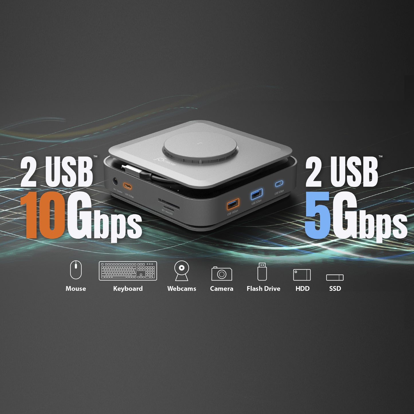 j5create JCD3199P USB-C® HDMI™ Docking Station 140W
