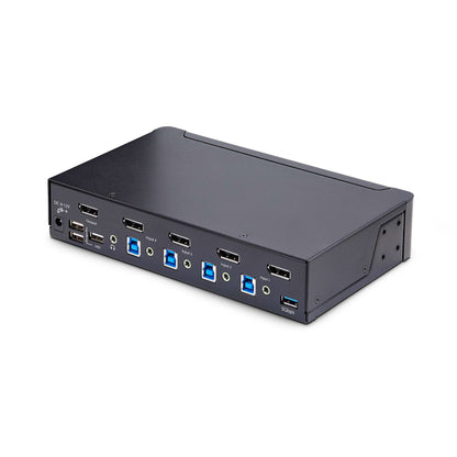 StarTech.com 4-Port DisplayPort KVM Switch, 8K 60Hz / 4K 144Hz, Single Display, DP