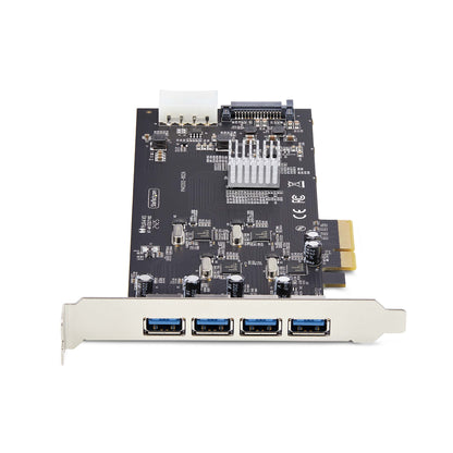 StarTech.com 4-Port USB PCIe Card, USB 3.2 5Gbps, PCI Express Expansion Card with 4x Hub