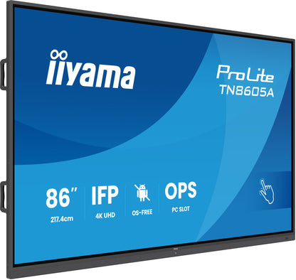 iiyama TN8605A-B1AG Signage Display Interactive flat panel 2.17 m 4K UHD IPS Touch Monitor