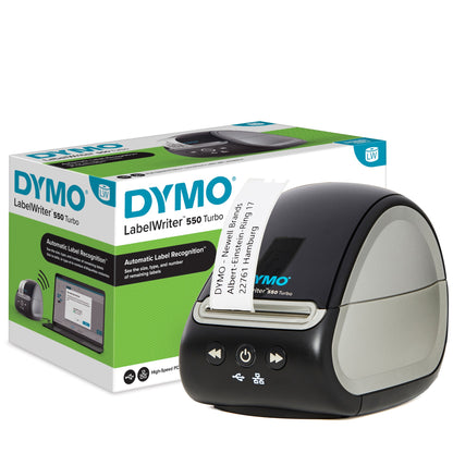 DYMO LabelWriter 550 Turbo Label Printer | Label Maker with High-Speed Direct