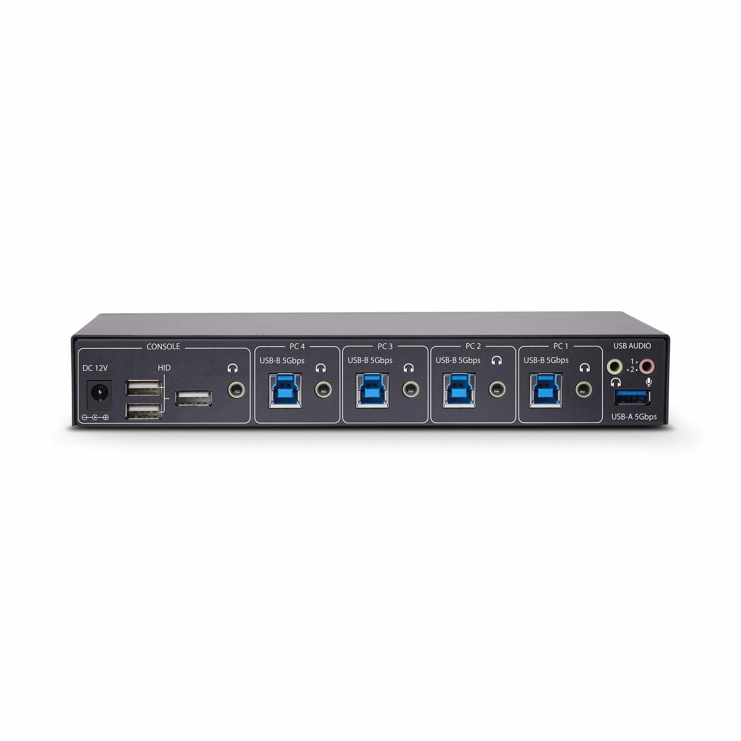 StarTech.com 4-Port KM Switch with Mouse Switching, USB Switch for Keyboard/Mouse