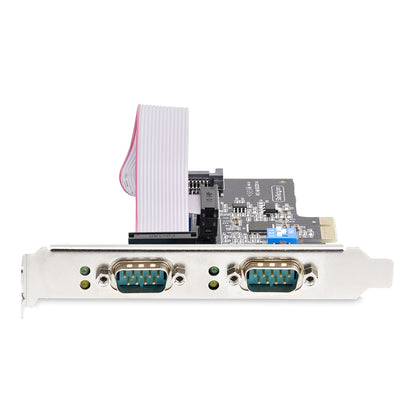 StarTech.com 2-Port Serial PCIe Card, Dual-Port PCI Express to RS232/RS422/RS485 Hub