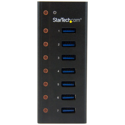 StarTech.com 7-Port USB 3.0 Hub (5Gbps) - Desktop or Wall-Mountable Metal Enclosure