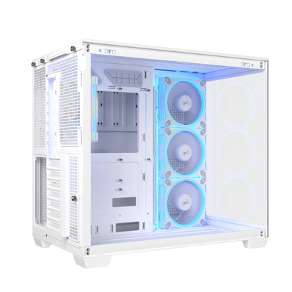 ASUS A32 Plus TG ARGB White Midi Tower PC Case