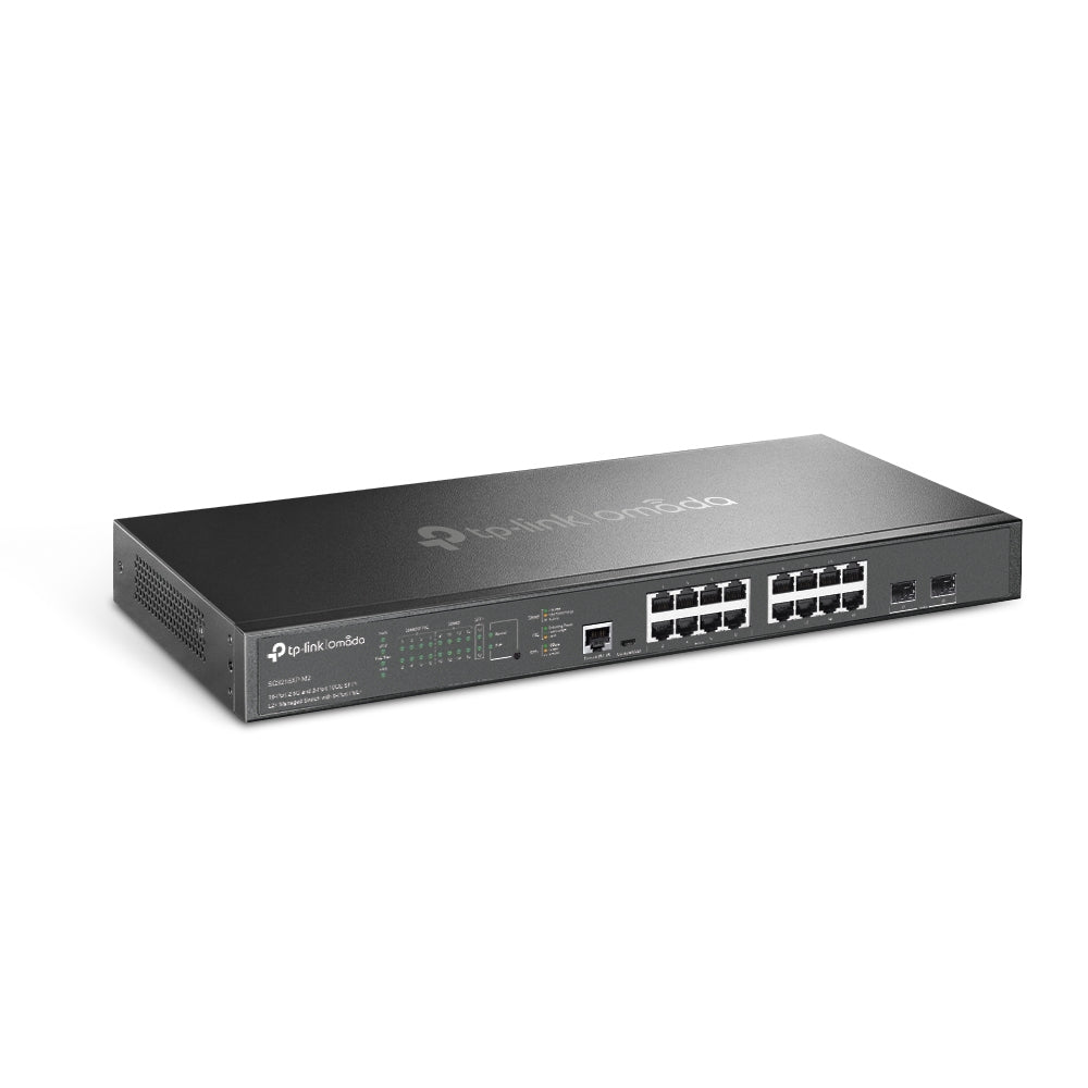 TP-LINK Omada 16-Port 2.5G and 2-Port 10GE SFP+ L2+ Switch PoE