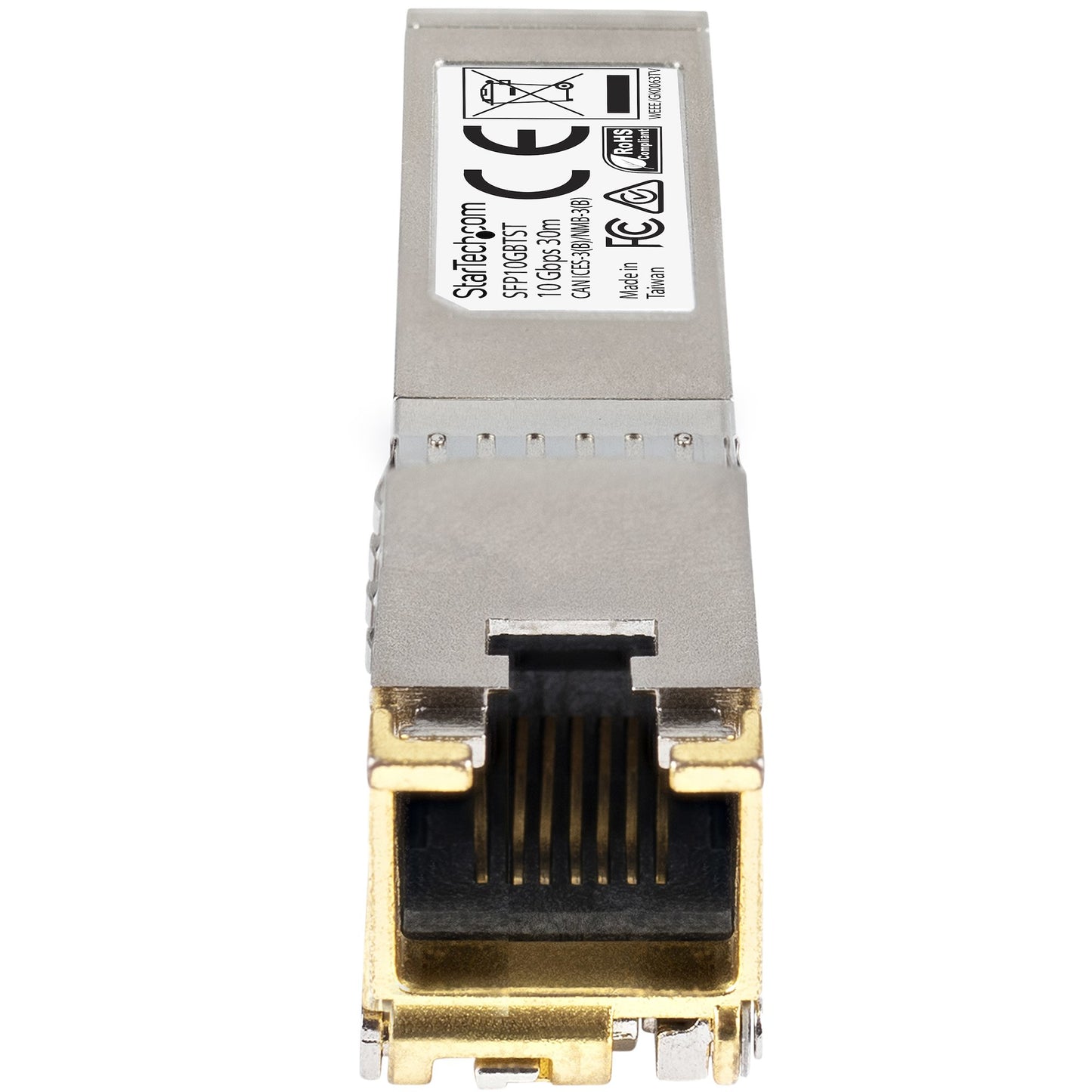 StarTech.com Cisco SFP-10GB-TC Compatible SFP+ Module - 10GBASE-T - SFP to RJ45 Cat6/Cat5e - 10GE Gigabit Ethernet SFP+ - RJ-45 30m - Cisco Firepower, ASR1000, ASR9000 Networking