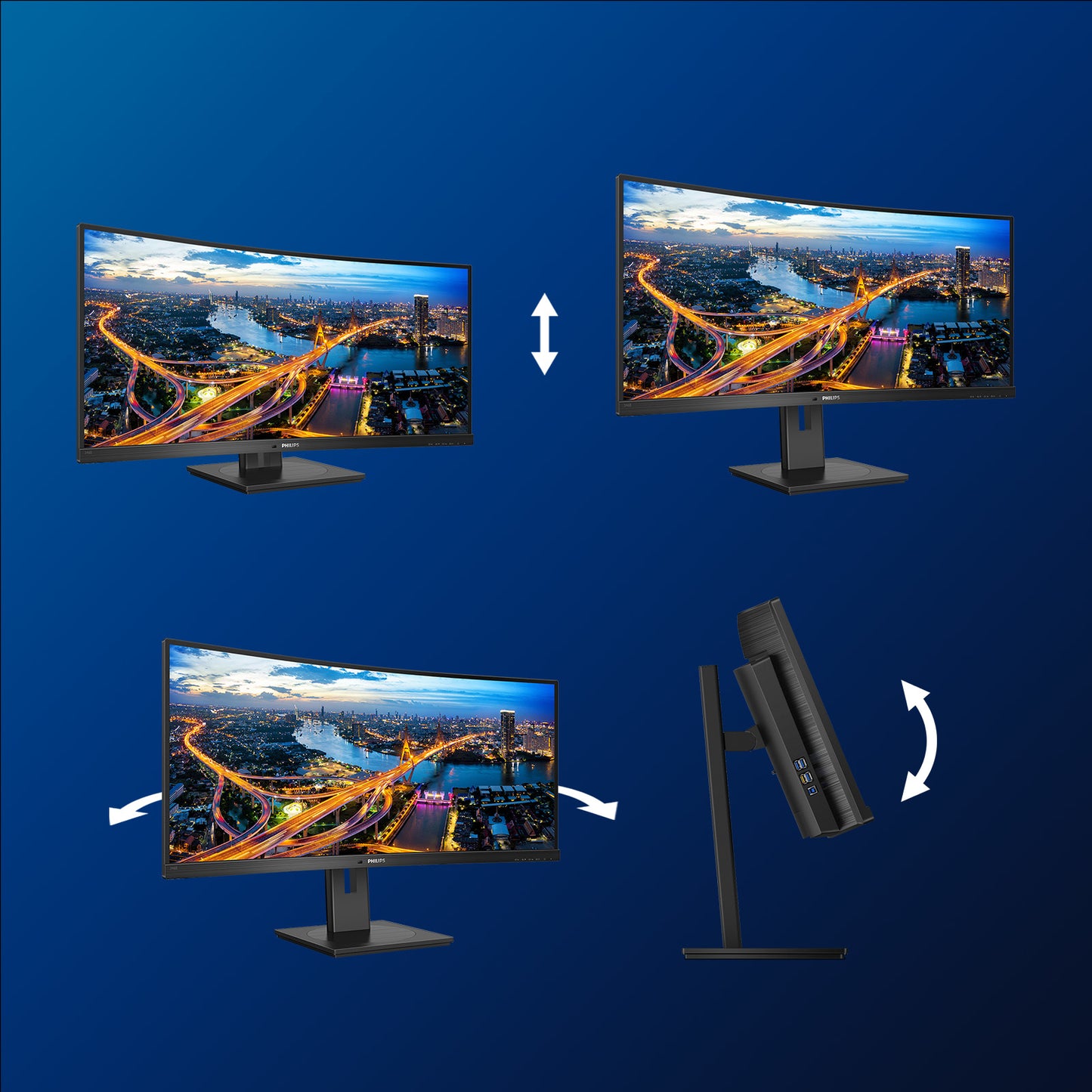 Philips B Line 346B1C/00 34" UWQHD VA 100Hz Curved Monitor