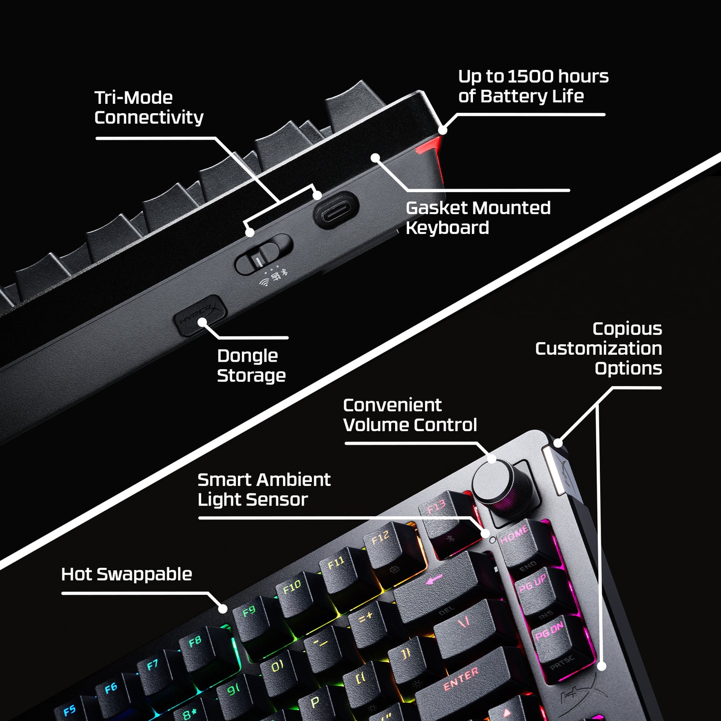 HyperX Alloy Rise 75 Wireless Keyboard