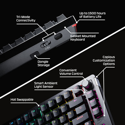 HyperX Alloy Rise 75 Wireless Keyboard