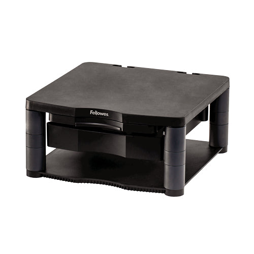 Fellowes Computer Monitor Stand with 3 Height Adjustments - Premium Monitor Riser Mount (9169501)