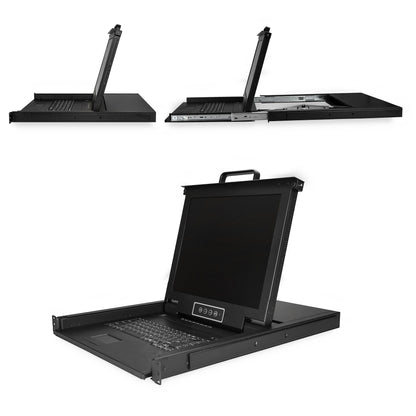 StarTech.com 8 Port Rackmount KVM Console w/ 6ft Cables - Integrated KVM Switch w/ (NS1708K)