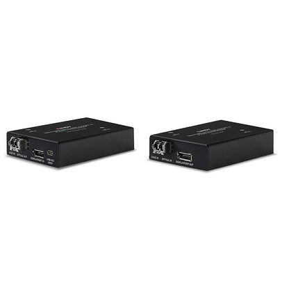Lindy 300m Fibre Optic DisplayPort 1.2 and USB KVM Extender KVM Switch