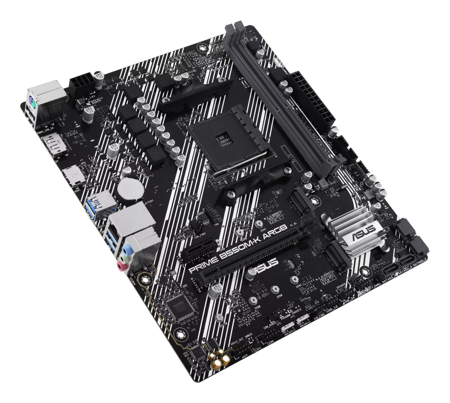 ASUS PRIME B550M-K ARGB AMD B550 Socket AM4 micro ATX Motherboard