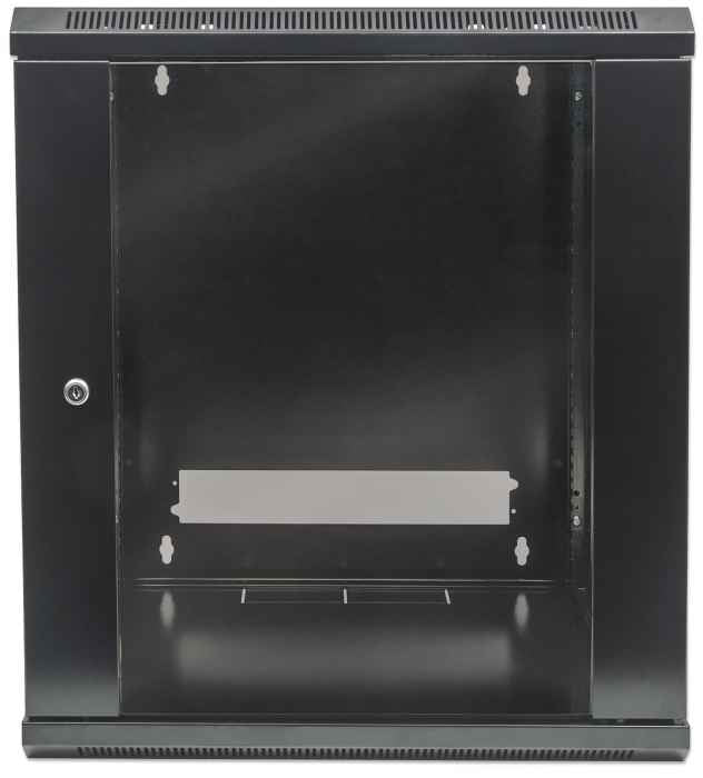 Intellinet 19" Network Cabinet - Wall Mount (Standard), 15U, 600mm Deep, Black Rack (711951)