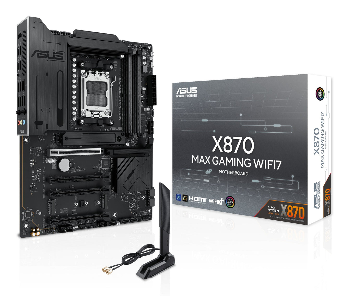 ASUS X870 MAX GAMING WIFI7 AMD X870 Socket AM5 ATX Motherboard