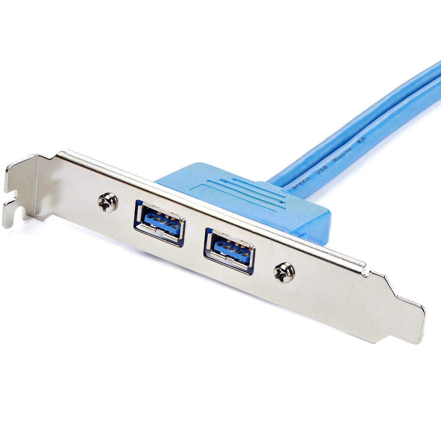 StarTech.com 2 Port USB 3.0 (5Gbps) A Female Slot Plate Adapter Hub